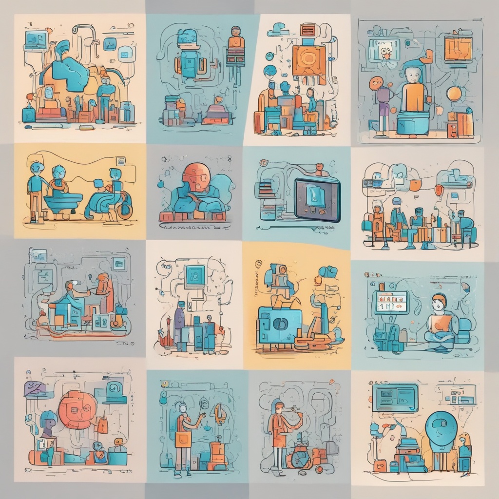 AI solutions illustrations